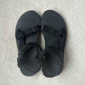 New Black Teva Sandals